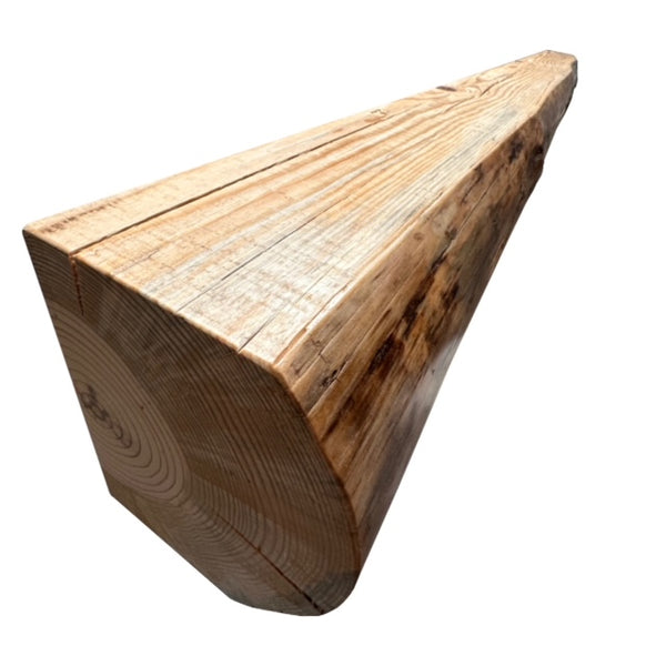 Half Log Knotty Pine Mantel
