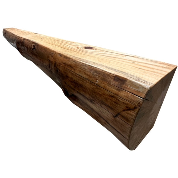 Half Log Knotty Pine Mantel