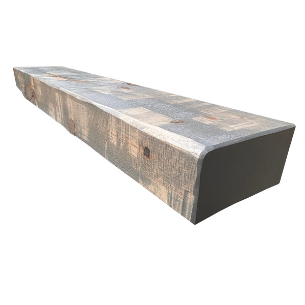 Hand Hewn Pine Mantel