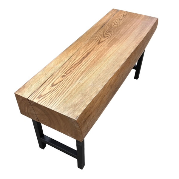 Single Live Edge Ash Bench