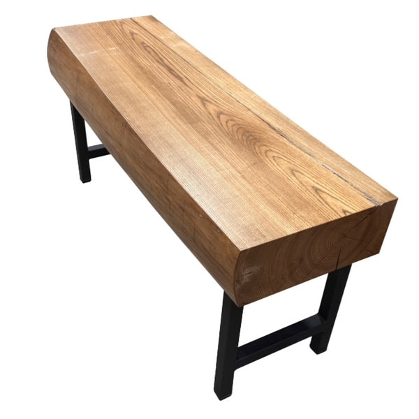 Single Live Edge Ash Bench