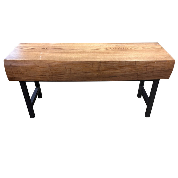 Single Live Edge Ash Bench