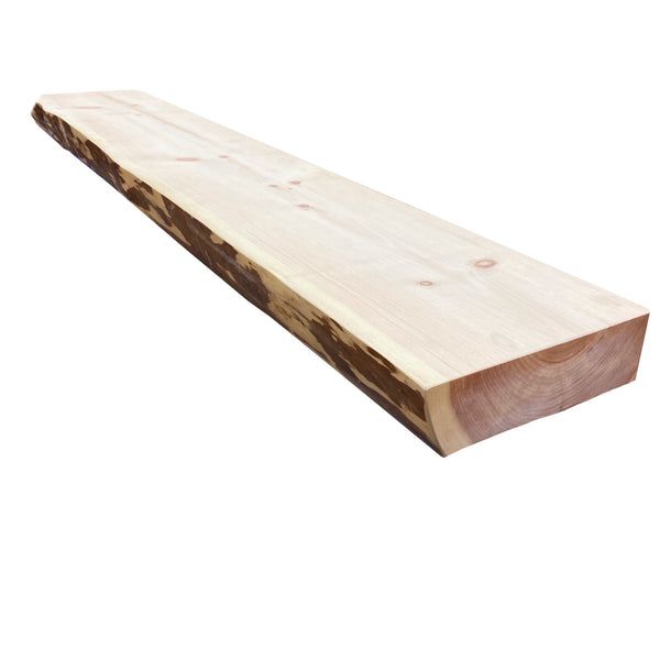 Unfinished Live Edge Pine Shelf