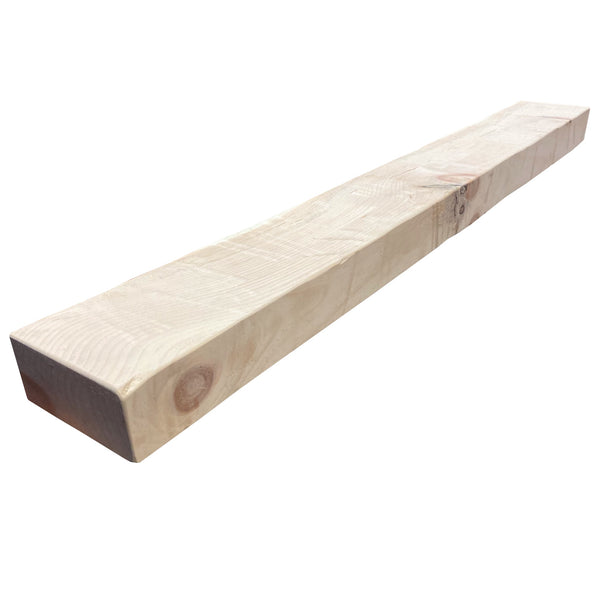 Unfinished Hand Hewn Pine Shelf