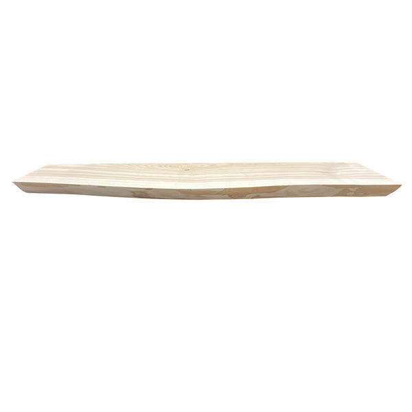 Unfinished Live Edge Ash Shelf