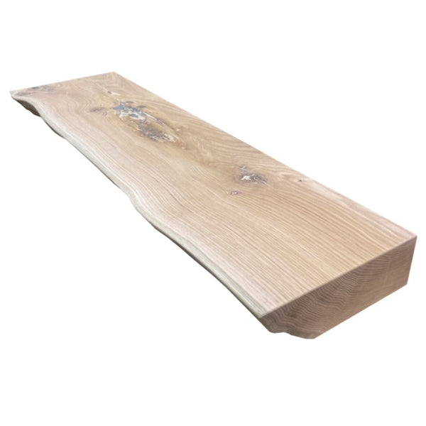 Unfinished Live Edge Oak Shelf