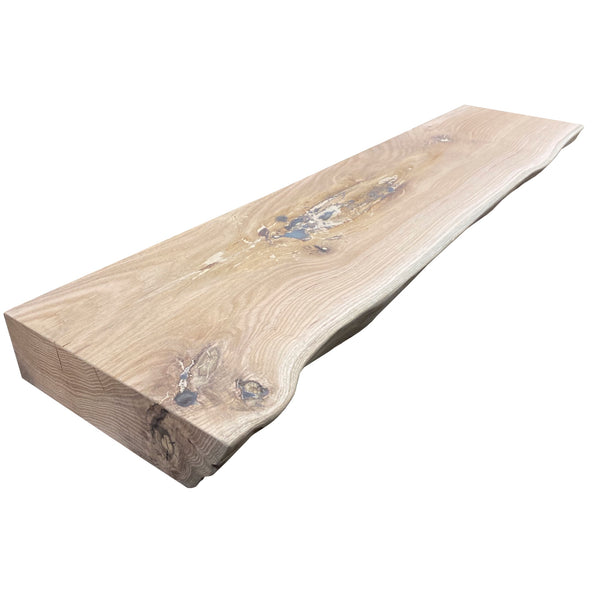 Unfinished Live Edge Oak Shelf
