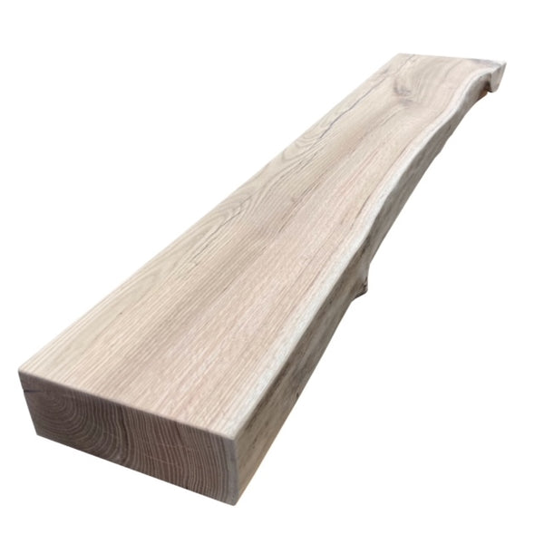 Unfinished Live Edge Oak Shelf