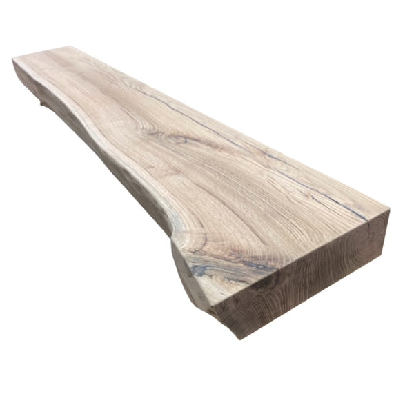 Unfinished Live Edge Oak Shelf