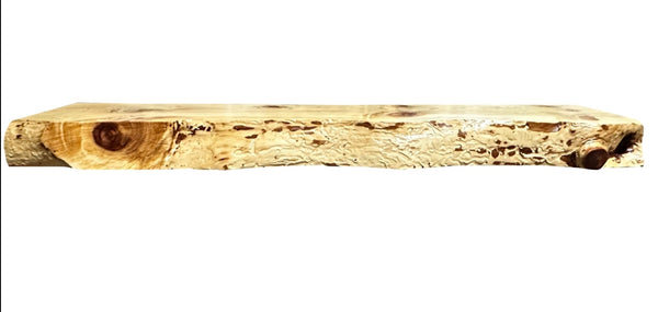 Rustic Live Edge Pine Mantel