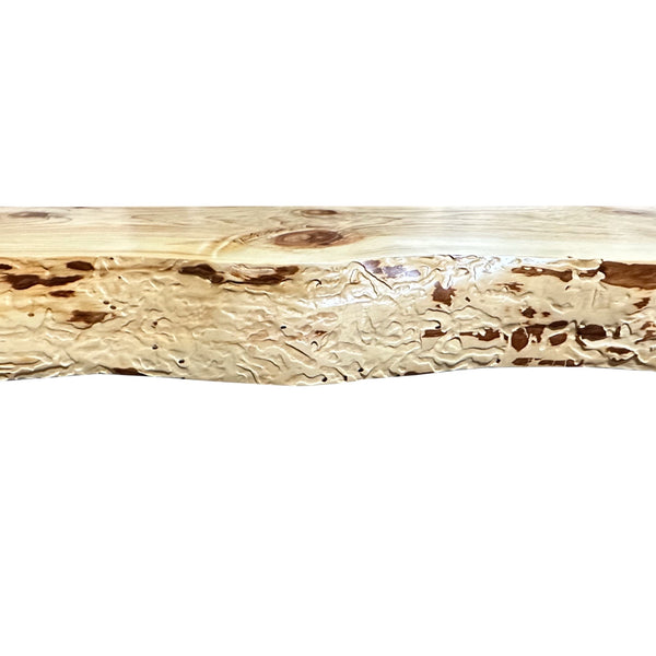 Rustic Live Edge Pine Mantel