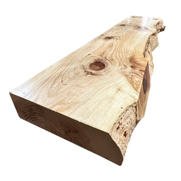 Rustic Live Edge Pine Mantel