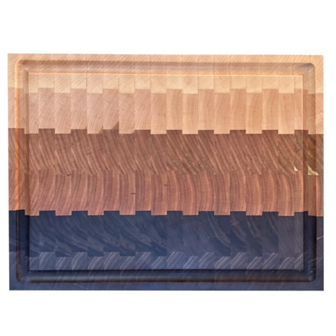 End Grain Cutting Board with a Juice Groove