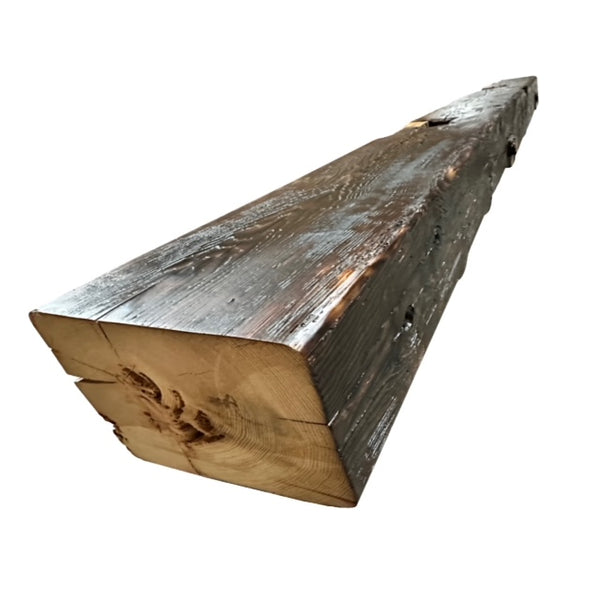 Charred Reclaimed Timber Mantel