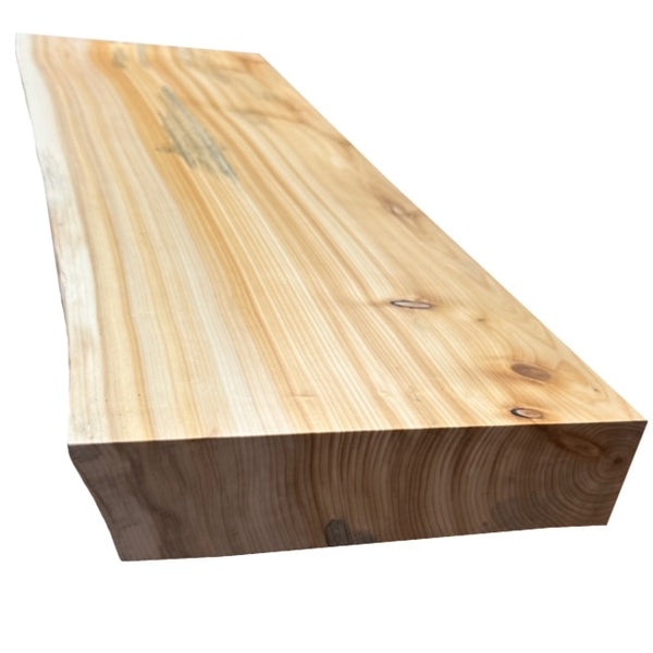 Live Edge White Cedar Shelf