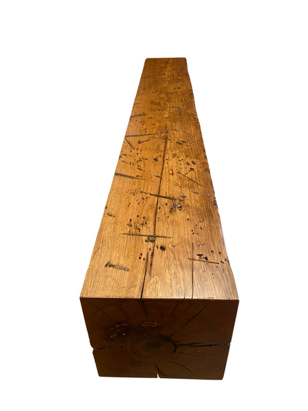 Distressed Pine Timber Mantel