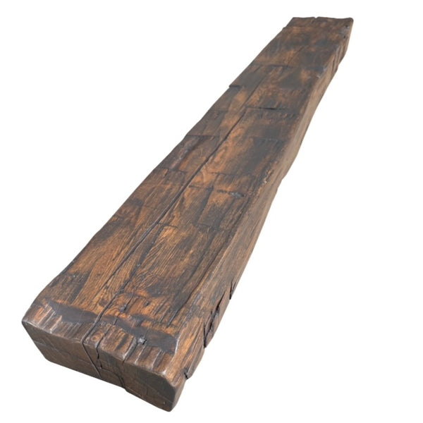 Reclaimed Hand Hewn Timber Mantel