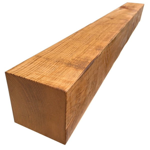 Hand Hewn Knotty Pine Timber Mantel