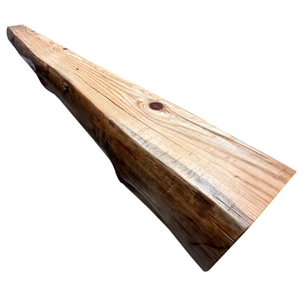 Half Log Knotty Pine Mantel